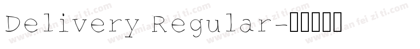 Delivery Regular字体转换